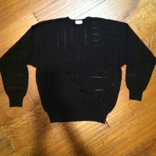 Gianni Versace Mens Perforated Sweater