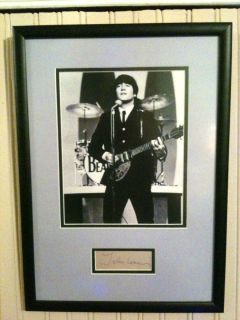 John Lennon Original Autograph Super RARE Beatles Memorabilia
