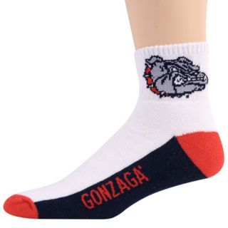 Gonzaga Bulldogs Tri Color Team Logo Quarter Length Socks