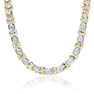 Garavelli 18K Two Tone Gold Diamond Necklace