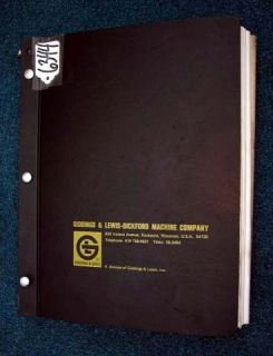 Giddings Lewis Service Manuals and Drawings