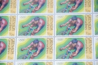  Montreal Cycling MNH Sc #189 Complete Sheet of 50 Grenada Grenadin