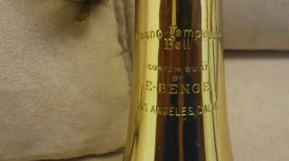 1975 E Benge Claude Gordon Trumpet Great Deal