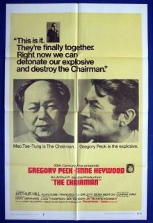 The Chairman Original Movie Poster 1969 Gregory Peck