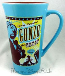  Muppets Movie Gonzo The Great Tall Blue Coffee Mug New