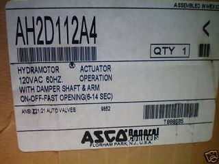 Asco New Hydramotor AH2D112A4 120V With