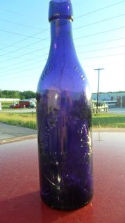 RARE Antique Chas Grise Co Indian Orchard Mass Purple Soda Water