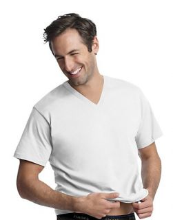 Hanes Classics Mens Comfort Cool Tagless® V Neck T Shirt Style 6882