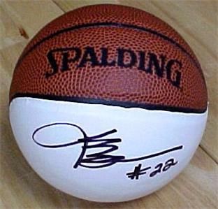 Jim Chones Signed Spalding Mini Basketball with COA