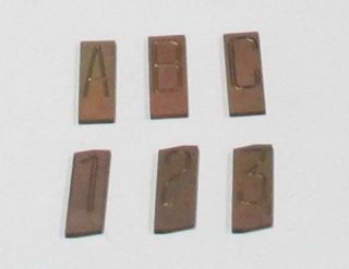 Gorton Engraving Letterset 3 4 Extra Cond Brass Pantograph Engrave