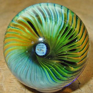 Small Kevin OGrady Multi Color Dichroic Vortex Glass Marble