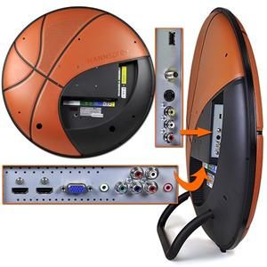 28 Hannspree 1080p Widescreen Basketball Shaped LCD HDTV