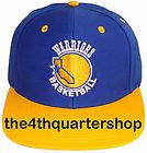 Golden State Warriors Retro Logo Snapback Cap Hat Blue Yellow