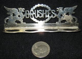  Toothbrush Holder Nickel Brass Griffins Glauber Made 284 11