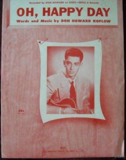 this is a great old original piece of sheet music date 1952 cover don