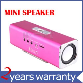  Mini Speaker for  IPHONE IPOD DVD CD PSP MP4 Mobile phone GPS Pink