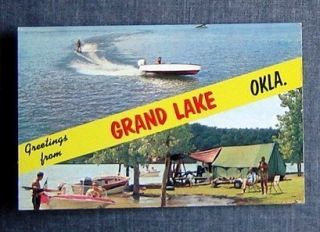 Greetings from Grand Lake Oklahoma Camping Boating Scenes