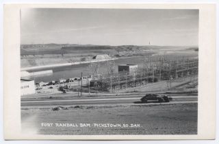 RPPC Fort Randall Dam Pickstown SD 1950s South Dakota