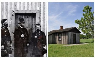 Grants HQ at City Point, Virginia   Then & Now   1865 & 2012