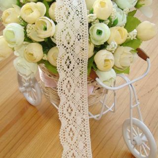   cotton lace ribbon width 3 2cm handmade materials craft scrapbooking