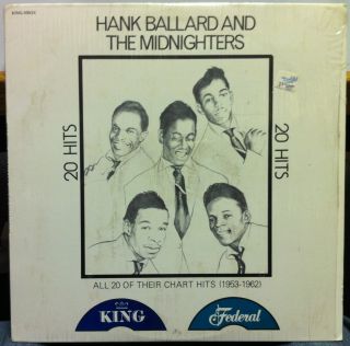 Hank Ballard The Midnighters 20 Hits LP Mint K 5003X Vinyl 1977 Record