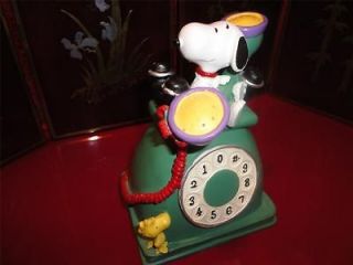 VINTAGE SNOOPY AND WOODSTOCK TELEPHONE BANK (UFS STAMPED ON THE BOTTOM