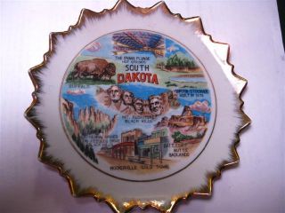  Vintage Souvenir Plate South Dakota
