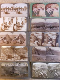 Grand Canyon Hopi Navaho Arizona 1900 Era Scenes Stereoviews Set of 10