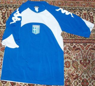 Hellas Greece Authentic Football Shirt by Kappa Medium