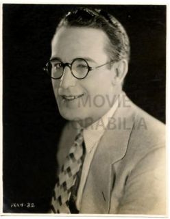 Harold Lloyd Vintage 1930s Gallery Portrait Linen Backed Doubleweight