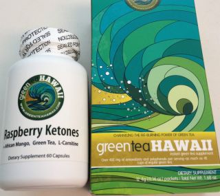 Raspberry Ketone 500mg Green Tea Hawaii Fat Burner in A Bottle