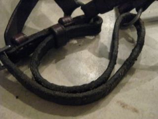 Harry Dabbs Brown Leather Snaffle Bridle w Flash