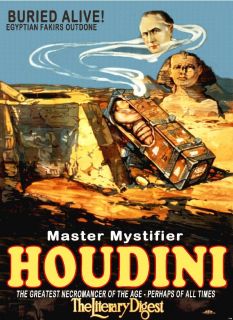 HARRY HOUDINI MAGIC SHOW TRICK MASTER MYSTIFIER SPHINX MAGICIAN NEW