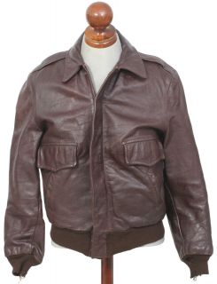  Harolds Sportswear Civilian A 2 Horsehide Leather Jacket Brown 40
