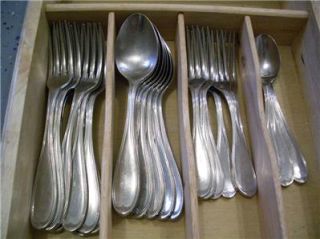  for Mikasa 18 8 Stainless Japan Hartsdale 35 Piece Flatware Set