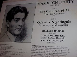 Heather Harper Thompson Ulster ORCH Harty Wks Chandos UK Press Dig