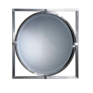 Uttermost Sherise Beaded Oval Mirror in Brushed Nickel