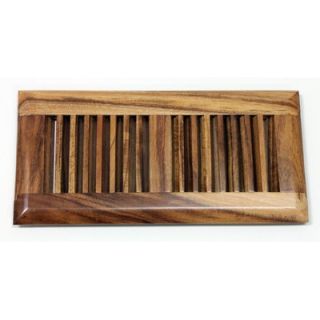 Moldings Online 4 x 10 Surface Mount Acacia Wood Vent in Natural