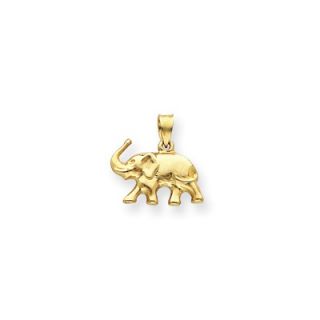 Jewelryweb 14k Elephant Pendant   QTP41460NC