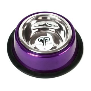 Platinum Pets Two Piece Dog Bowl with Skid Stop in Purple