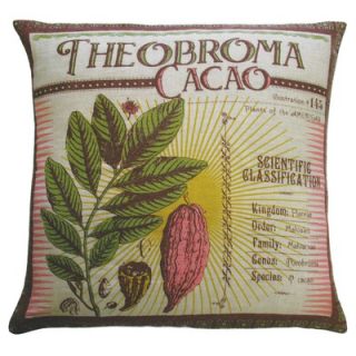 Koko Company Botanica 20 x 20 Linen Pillow with Theobroma Cacao