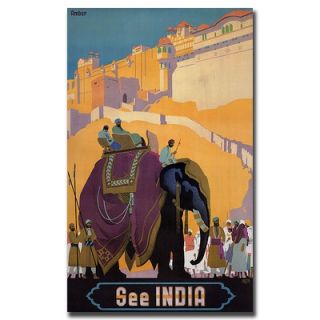  Global See India, Traditional Canvas Art   32 x 24   V6072 C2432GG