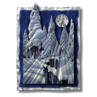  My Walls Moonlit Forest Contemporary Wall Art   31.5 x 23