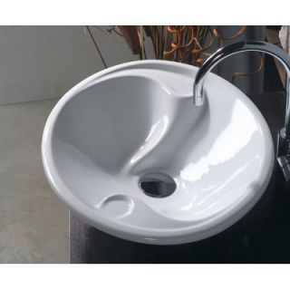 WS Bath Collections Ceramica 22 x 17.7 Vessel Sink in White   LVO
