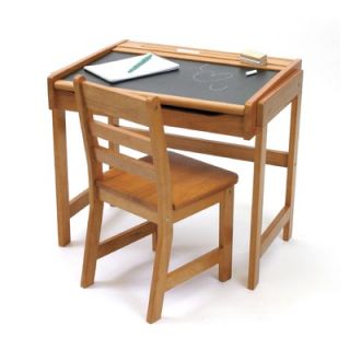 Lipper International 24.75 W Art Desk with Chalkboard Top and Chair