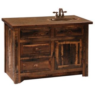 Fireside Lodge Reclaimed Barnwood 36 Bathroom Sink Vanity