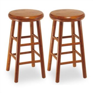 Winsome 24 Backless Swivel Counter Stool (Set of