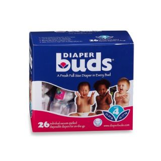 Diaper Buds Large Multipack Box with Size 4   26 Count