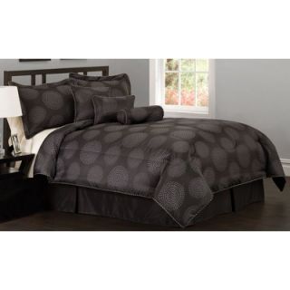 Circle Dot King Comforter Set with Bonus Pillows   CS6406KG7 1300