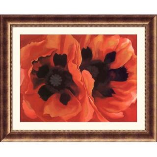 Great American Picture Oriental Poppies, 1928 Bronze Framed Print